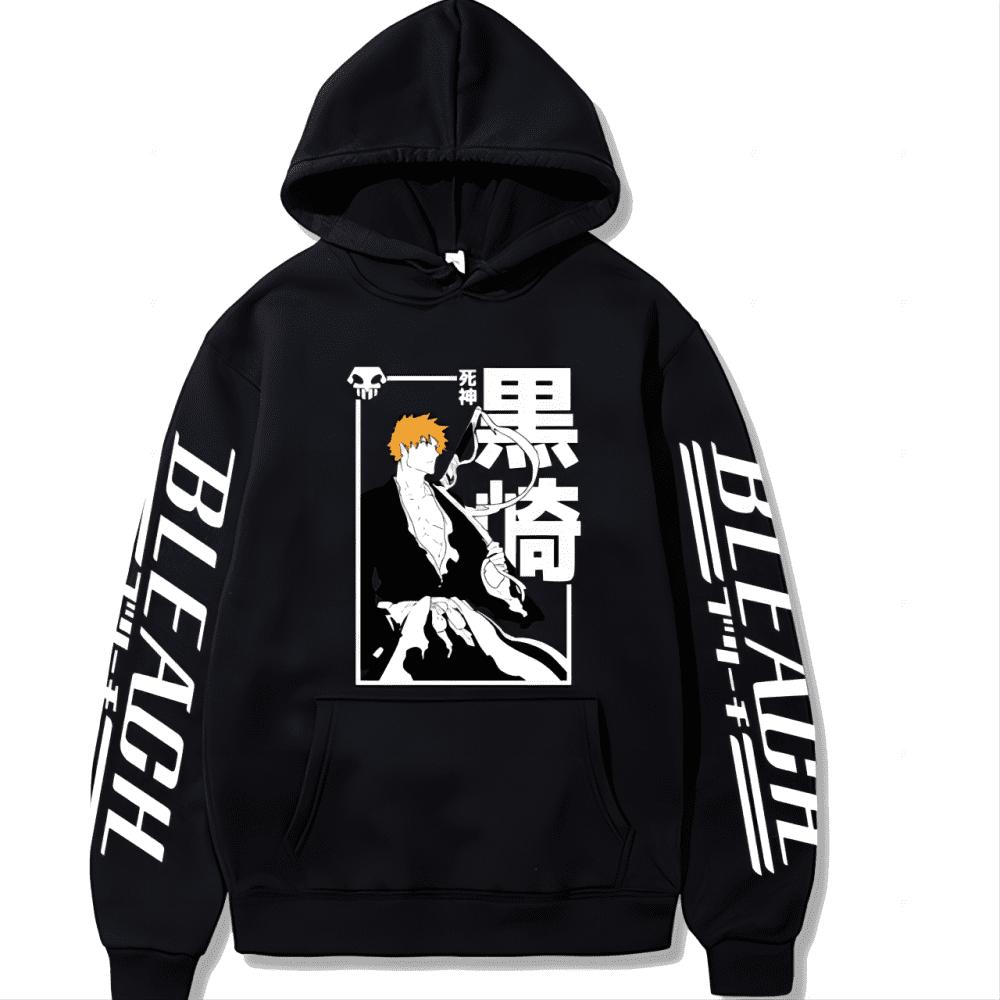 ipzHeJ 2022 Hot Japanese Anime Bleach Kurosaki Ichigo Hoodie