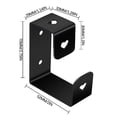 thumbnail image 2 of TIMIFIS Seat Hook Stainless Steel Washbasin Rack Storage Rack Bathroom Washbasin Hook Rack Non-Perforated Wall-Mounted Washbasin Rack Kitchen Hook 5ml Hooks/Hangers/Holders, 2 of 2
