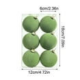 thumbnail image 3 of Nilvkv 6Pcs Velvet Christmas Balls Flocked Christmas Tree Ornaments Decorative Hanging Ornaments Christmas Tree Decoration 2.4 Inch, Christmas Tree, 3 of 6