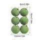 thumbnail image 3 of Bolas de adornos navideños de terciopelo flocada de 6 piezas - Decoración colgante de plástico marrón de 2,4 pulgadas para árbol, corona y guirnalda, 3 of 7