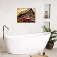 thumbnail image 4 of Rustic Farmhouse Canvas Wall Art Old Car and Cattle with Barn Framed Canvas Art Farm Cow and Sunflowers Canvas Wall Art Decor for Living Room Brown Bedroom Bathroom Decor, 16 x 12 inch, 4 of 6