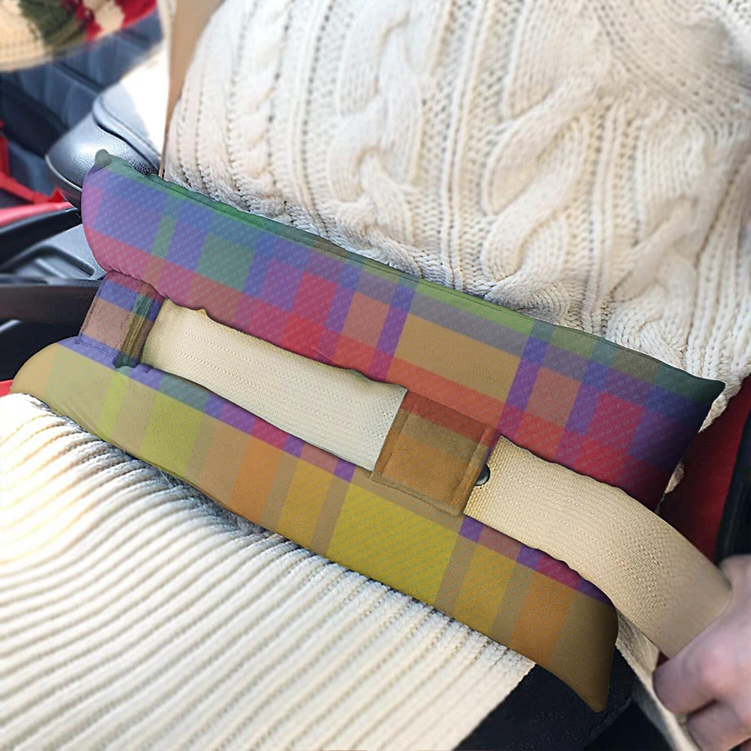Moroccan Geometric Post-Op Seatbelt Pillow - Heart/Chest Surgery Cushion - Washable & Reusable Design