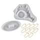 thumbnail image 1 of Matsuzay El molde durable del silicón para el árbol de navidad hace el detalle claro de la resina de bastidor alto fácil de desmoldar Kits de decoración para fiestas Blanco Cadena de cuentas doradas, 1 of 1