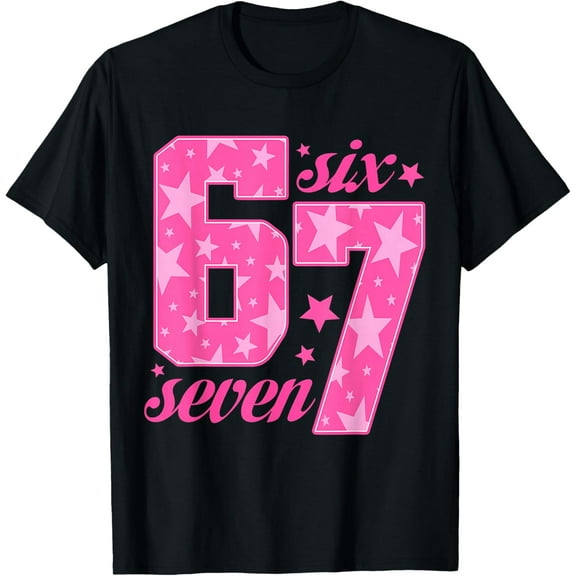 67 Six Seven Meme Women’s T-Shirt, Funny Cute Graphic Tee for Christmas or School