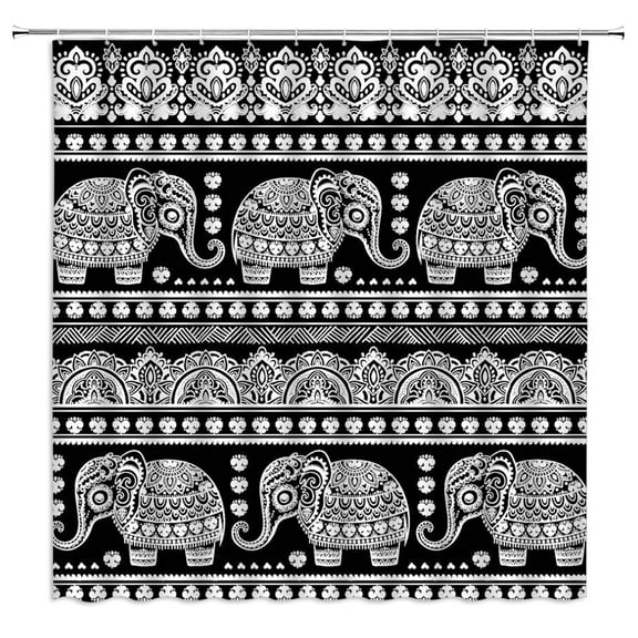 Mandala Shower Curtain 3D Print Bohemian style Bathroom Curtain Frabic Waterproo