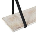 thumbnail image 3 of Kate and Laurel Soloman Wooden Floating Wall Shelves, Set of 2, White and Black, Decorative and Functional Floating Shelf for Storage and Display on Wall, 3 of 9