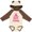 Natural & Brown w Ears, variant on Inktastic Stomp Out Breast Cancer with Pink Cowgirl Boots Boys or Girls Long Sleeve Baby Bodysuit