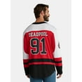 thumbnail image 3 of Marvel Deadpool Men's and Big Men's Hockey Jersey, Sizes XS-3XL, 3 of 5