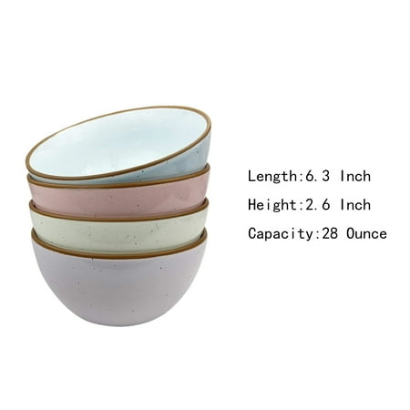 

Ceramic bowls are shatter-resistant and heat-resistant for cereals salads pastas soups desserts and more dishwasher microwave and oven safe.