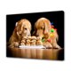 thumbnail image 1 of Póster de lienzo con diseño de hamburguesas y perros, decoración para dormitorio, paisaje deportivo, decoración para oficina, regalo, estilo marco, 40 x 60 cm, 1 of 8