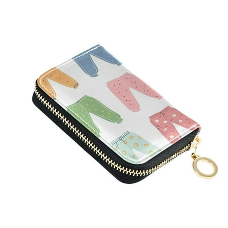 Leather Zipper Card Bag 4.7x3.1x0.8Inch Women s Card Bag Coin Purse Credit Card Bag Bank Card Bag Business Card Bag Coin Bag Cute Cartoon Pajamas in Various Colors