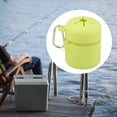 thumbnail image 1 of Colaxi Fly Fishing Box Fly Box Portable Waste Container with Carabiner Container Organizer for Park Camping Picnic Riverside Outdoor Fruit green, 1 of 8