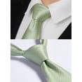 thumbnail image 6 of Ties for Men Formal Business Tie Solid Houndstooth Necktie with Pocket Square Set for Wedding Party, 6 of 6