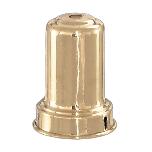 B&P Lamp® Spun Brass Bead-Chain Shade Holder, Polished & Lacq.