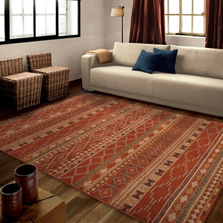 Orian Rugs Aztec Wild West Red Area Rug