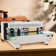 VEVOR Continuous Bag Band Sealing Machine, 0.24-0.47 in/6-12 mm Seal Width, Horizontal Band Sealer Machine with Digital Temperature Control, Bag Sealer for 0.02-0.8 mm Plastic Bags with Count Functio