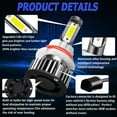 thumbnail image 6 of Obndvu for Mercury Grand Marquis 1998-2005 LED Headlight Bulb 9007 High Low Beam 6000K White 2pcs, 6 of 6