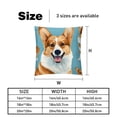 thumbnail image 5 of Corgi Throw Pillow - Velvet Pillow Inserts Covers with Unique Patterns - Set of 2 - Available in 16x16, 18x18, 20x20 Inches for Various Occasions, 5 of 6