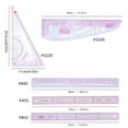 thumbnail image 5 of tegongse Multifunctional Patchwork Ruler French Curved Ruler Clear Scale Dressmaking Drawing Template Tool for Beginner Designers, 5 of 19