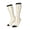2 Black-1, variant on Women Crew Soft Moisture-wicking Socks Rabbit And Milk Tea Pattern Design Cotton Socks, One Size fit All