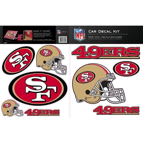 Windows Vehicles Stickers 6 Sizes! San Francisco 49'ers Skull Decal for jeeps 