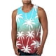 thumbnail image 1 of Mens Camisetas Algodón Impreso Deportes Casuales Elástico Cuello Redondo Superior, Mezcla de Poliéster de Algodón para Uso Diario Y Al Aire Libre, 1 of 1