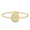 thumbnail image 3 of Ross-Simons 0.10 ct. t.w. Diamond Celestial Paper Clip Link Bracelet in 18kt Gold Over Sterling, Women's, Adult, 3 of 7