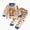 H234-Khaki, variant on TOWED22 Toddler Baby Girl Boy Outfits 2 Piece Long Sleeve Soft Sweatshirt and Elastic Waist Joggers Pants Set Colorful Print Fall Winter Clothes Clothing(Light Green,4-5 Y)