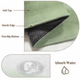 thumbnail image 6 of 2'x6' Rug Runners for Hallways Kitchen, Sage Green White Ombre Non Slip Entryway Beside Floor Carpet Runner, Country Modern Stripes Lines Washable Laundry Room Bedroom Throw Rugs Mat for Family Pet, 6 of 8