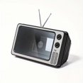 thumbnail image 3 of Soporte para teléfono móvil de escritorio, creativo, retro, amplificador de pantalla de TV, soporte para teléfono móvil, naranja, 3 of 5