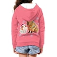 thumbnail image 4 of Chririnla Snowflake Capybara Lights Teen Girls Hooded Pullover Long Sleeve Soft Comfy with Pockets Casual Loose Top for Travel Size 6-9, 4 of 7