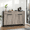 Gray, variant on Luku 55" Modern Farmhouse Sideboard Buffet Cabinet with 2 Drawers & 4 Doors, Large Kitchen Storage Coffee Bar Table with Adjustable Shelves for Dining Room