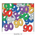 thumbnail image 5 of Beistle Club Pack of 12 Multicolor "90" Silhouettes Birthday Confetti Bags 0.5 oz., 5 of 6