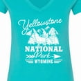 thumbnail image 4 of Inktastic Wyoming Yellowstone National Park Women's V-Neck T-Shirt, 4 of 5
