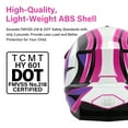 thumbnail image 2 of TCMT DOT Dirt Bike Helmet for Kids with Goggles & Gloves, for Motocross Offroad Street Motorcycle, Youth M Size, Rose Red, 2 of 11
