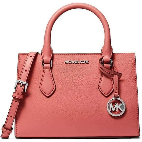 Michael Kors Sheila Small Non-Leather Vegan Satchel (Tea Rose)