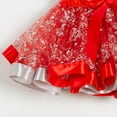 thumbnail image 7 of Christmas Tulle Skirts Toddler Girls Tie Elastic Waist Printed Puffy Ruffle Tutu Skirt Bow Girl's Festival Outfits, Red, S, 7 of 7