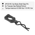 thumbnail image 2 of Graflsoa 4pcs Black RC Car Body Shell Clips for 1/10 Scale Models - Compatible with Traxxas, Hsp, Redcat, Tamiya, Axial, Hpi, 2 of 7