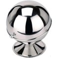 thumbnail image 2 of Stainless Steel Sugar Bowl Globe Shape Salt Container with Rolling Lid, 2 of 5