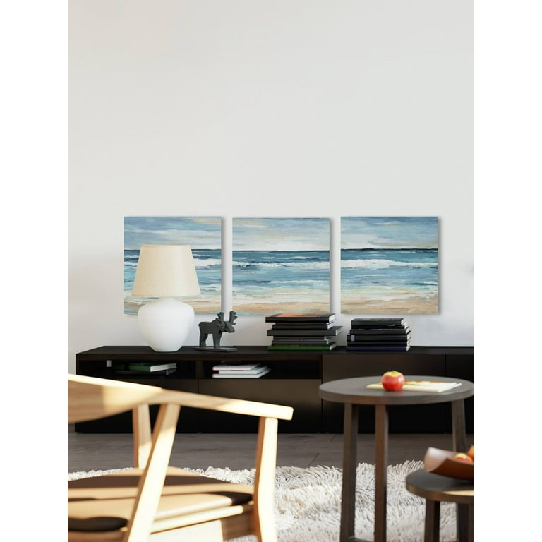 Blue Waves Triptych - Walmart.com