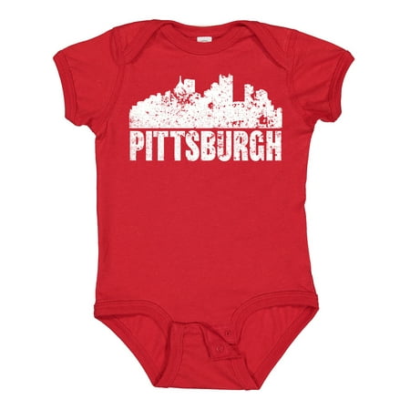

Inktastic Pittsburgh Skyline Grunge Gift Baby Boy or Baby Girl Bodysuit