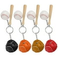 thumbnail image 2 of Fashion Key  Chain, 4pcs Keychain, Sport Baseball-loving Key Children For Bags, 2 of 8
