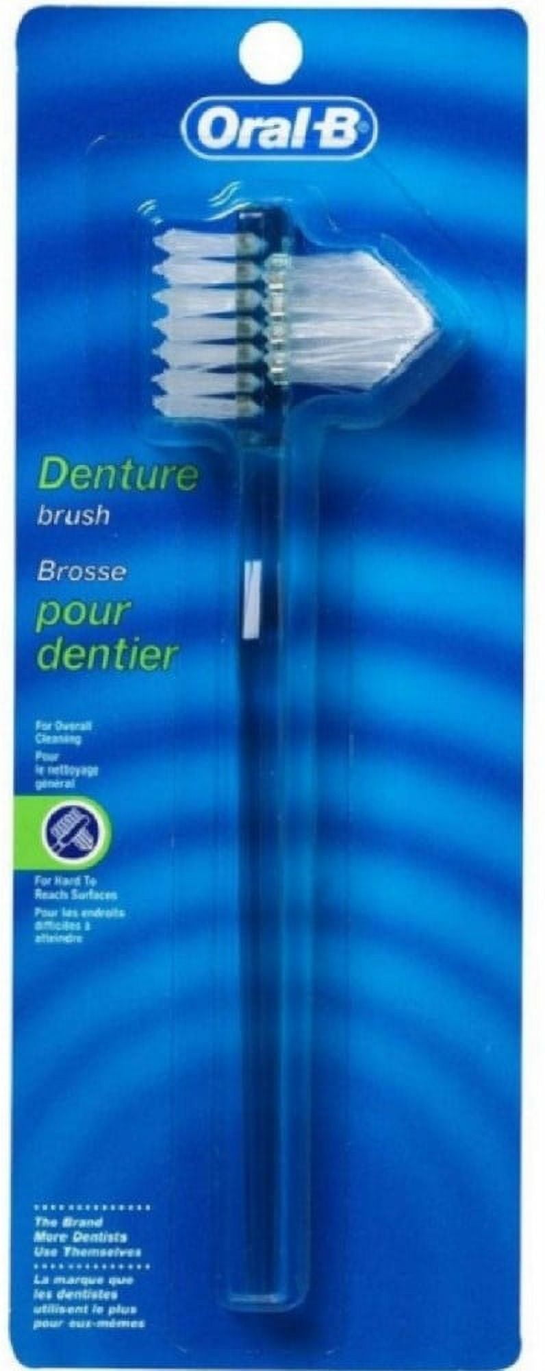 Oral-B Firm Dental Clean Denture Toothbrush, 1 Count - Walmart.com