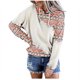 thumbnail image 2 of Pntutb moda mujer manga larga otoño camiseta impresión bolsillos con capucha blusa tops Pntutb Pntutb-4141, 2 of 7