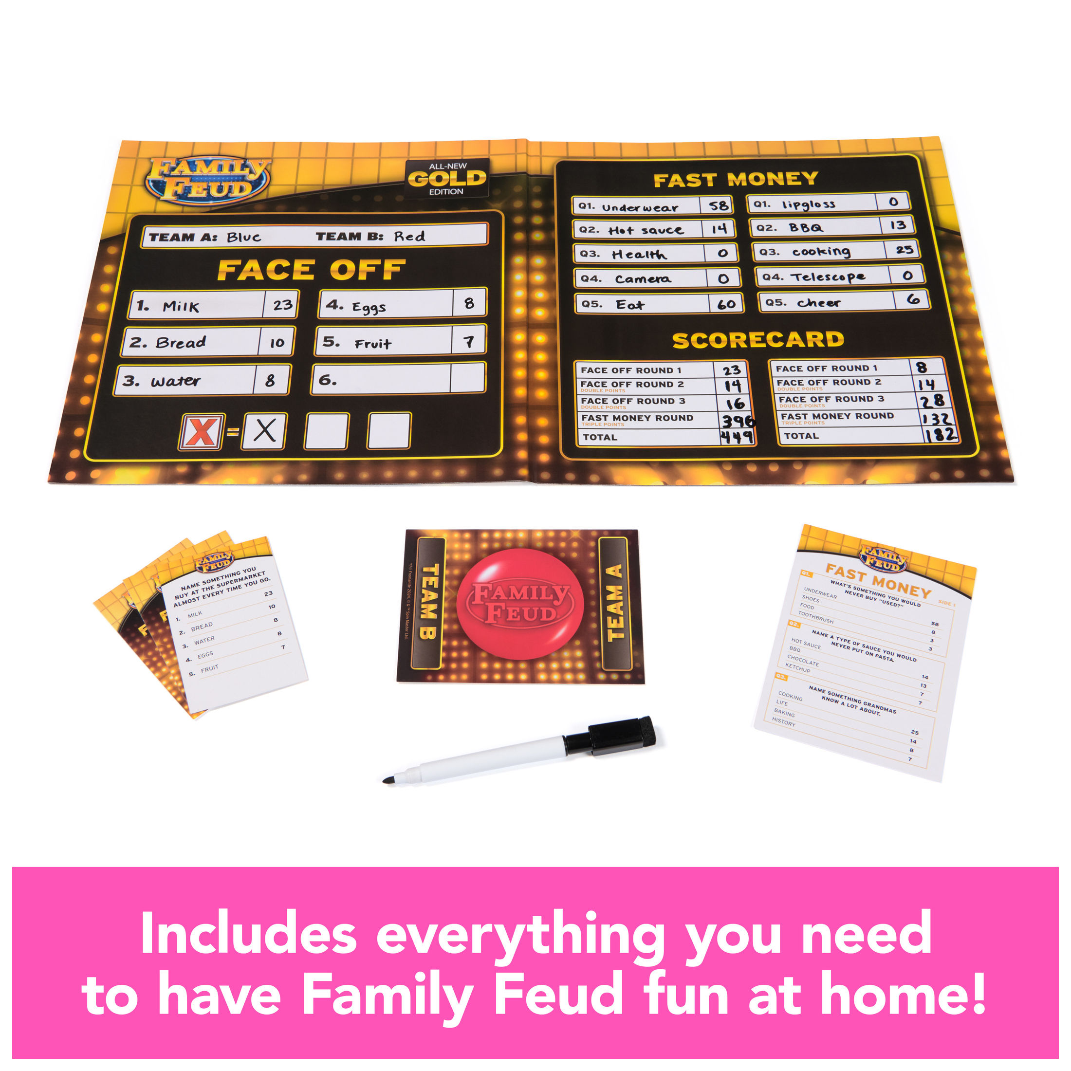 Spin Master Games Family Feud Gold Edition Board Game photo 6