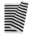 thumbnail image 6 of Fennco Styles Woven Classic Striped Area Rug 24" W x 36" L - Black Cotton Blend Carpet Indoor Outdoor Floor Mat for Living Room, Entryway, Bedroom and Floor Décor, 6 of 6