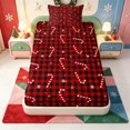thumbnail image 3 of Manfei Kawaii Christmas Tree Twin Sheets,Xmas Holiday Season Bedding,3 Pieces,1 Flat Sheet,1 Fitted Sheet and 1 Pillowcase, 3 of 6