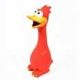 thumbnail image 3 of Rubber Squeeze Shrilling Screaming Chicken Dog Toy - Yellow, 3 of 3