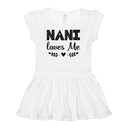 

Inktastic Nani Loves Me Baby Clothes Gift Baby Girl Dress