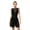 Black, variant on Venjoe Womens Lyrical Mesh Split Dress Sleeveless Backless Sequins Ballet Leotard Dress Modern Dance Green S